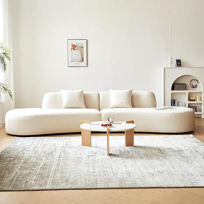 Container Furniture Direct 132" Curved Sofa - Image 6