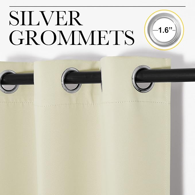 NICETOWN Kitchen Curtains for Decoration, Thermal Insulated Grommet Room - Image 2