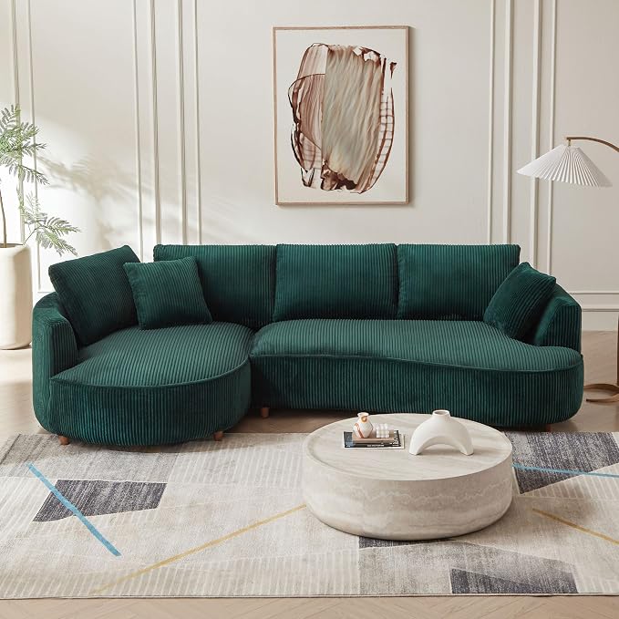 122.04'' Curved Sectional Sofa Couch by JJKFurniture-kevinplus