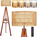 OUTON Boho Rattan Tripod Floor Lamp by OUTON