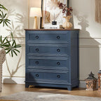 Joaxswe Farmhouse 4 Drawer Dresser - Image 6