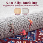 SERISSA 2x3 Washable Non Slip Boho Small Area Rug - Image 5