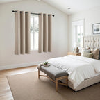 MIULEE Blackout Curtains for Bedroom 2 Panels 40 x 54 Inch Long Taupe | Thermal - Image 6