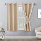 Blackout Curtains for Bedroom, 2 Drape Panels, 42 x 54 Inch | Thermal Insulated - Image 2