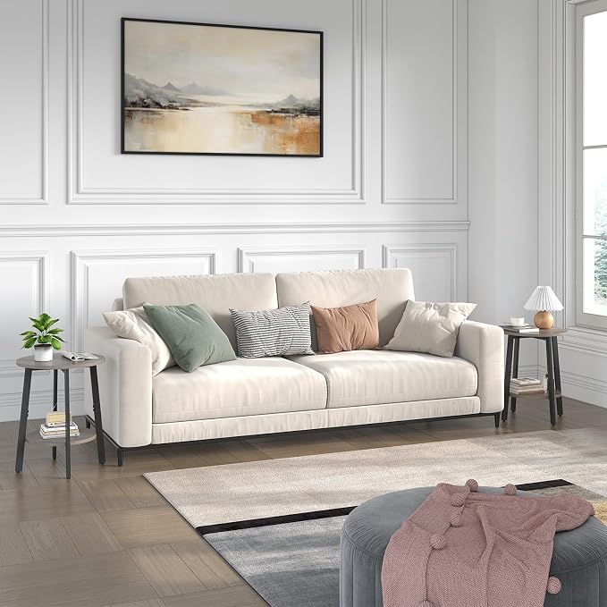 sthmec Side Table, Small Round End Table - Image 6