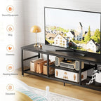 VECELO TV Stand with Power Outlets - Image 6