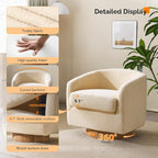 VINGLI 360°Swivel Accent Chairs Set of 2 - Image 3