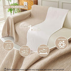 DREAMINGO Sofa Covers Washable Thick Chenille Couch Cover - Image 3