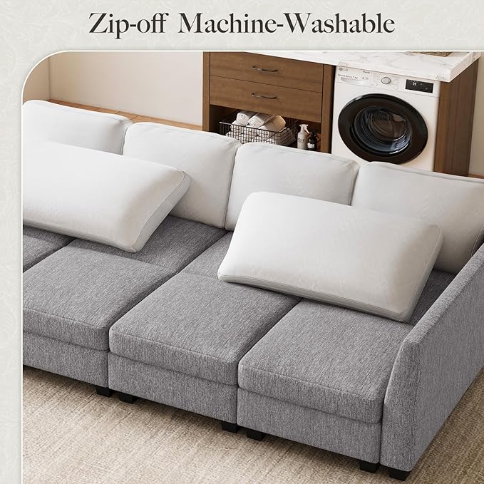 Belffin Modular Sectional Sleeper Sofa Bed - Image 6