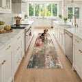 RELEANY Washable Runner 2'x7' Abstract Area Rug by RELEANY