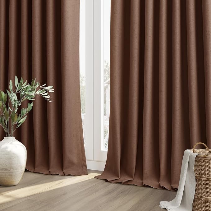 100% Blackout Curtains 72 Inch Length 2 Panels Set - Image 8