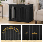 Hzuaneri 31.5'' Wooden Dog Crate Furniture, Indoor Dog Kennel Dogs Cage - Image 5