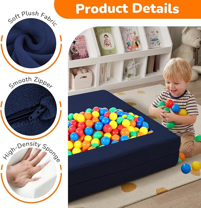 MeMoreCool Convertible Modular Kids Couch – Foam Toddler Sofa - Image 5
