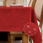 BALCONY & FALCON Rectangle Tablecloth Washable Wrinkle Resistant and Water by BALCONYFALCON