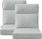 Unimatta Outdoor High Back Chair Cushion Seat Pads, 44 x 21 Inch by Unimatta