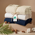 Bedsure 100% Cotton Muslin Blanket Queen Size - Image 5