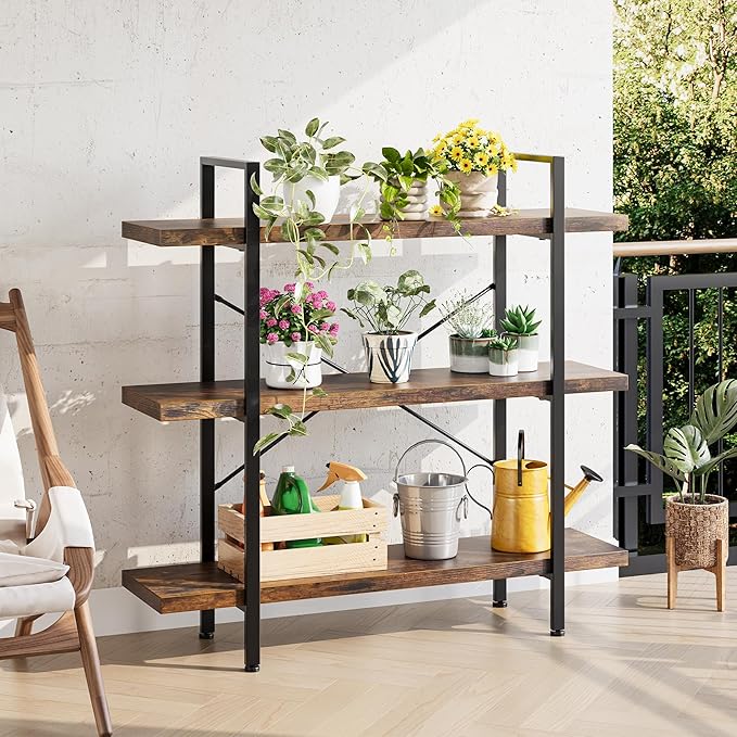 OtterOasis Heavy Duty 3-Tier Industrial Bookcase, 120lbs Shelf Capacity - Image 5