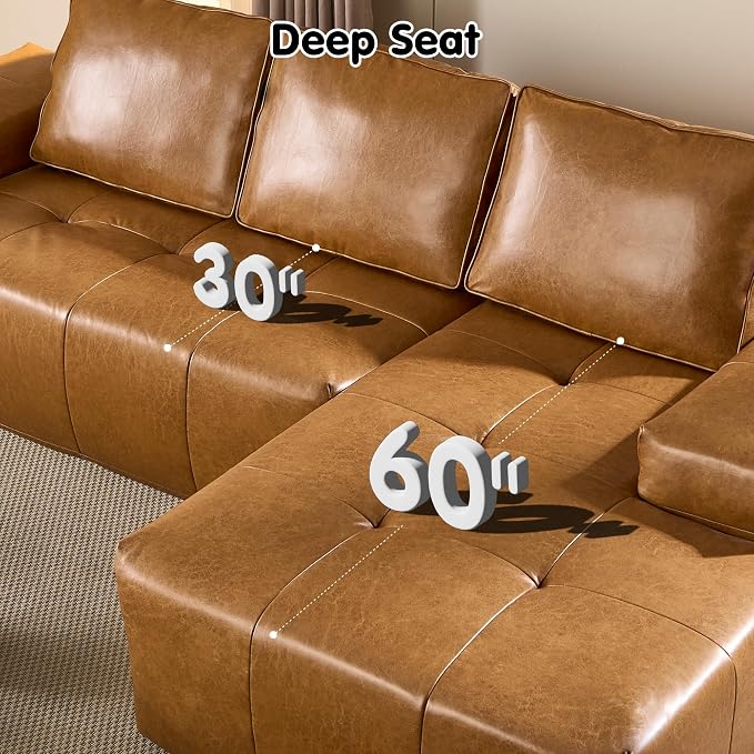 ovios 106" Cloud Boneless Couch - Image 3