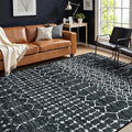 Lahome Moroccan Black Area Rugs 6x9 Living Room by Lahome