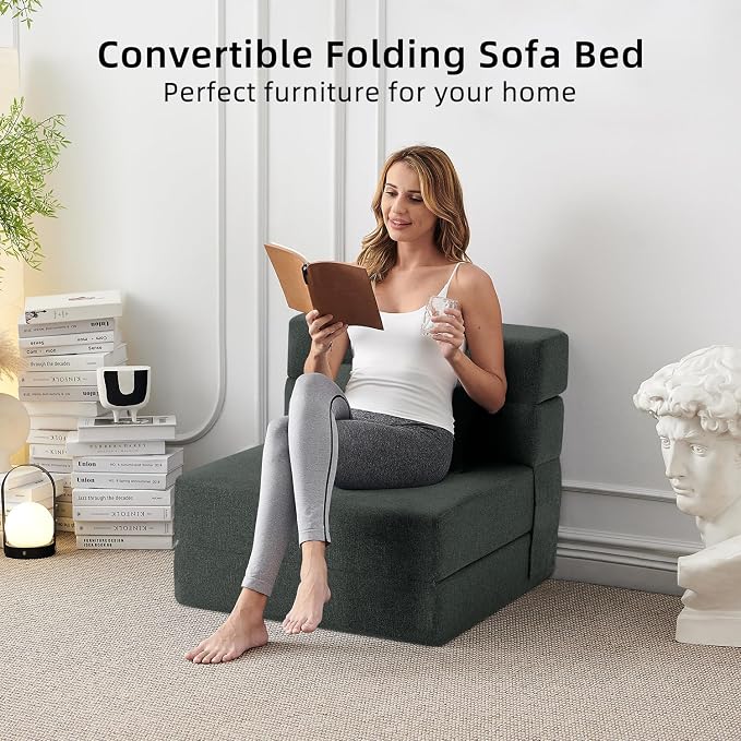 FILUXE Folding Sofa Bed | Convertible Sleeper Chair Bed - Image 5