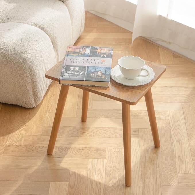 AWASEN Mid Century Modern Side Table, Small End - Image 3