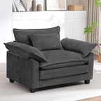 Oversized Accent Chair, Modern Upholstered Armchair Cloud Sofa Chair by choairy