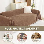 MYSKY HOME Couch Covers for 2 Cushion Couch Sectional Sofa, L Shape Sofa - Image 4