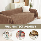 MYSKY HOME Couch Covers for 3 Cushion Couch Sofa, Sectional Couch Cover L Shape - Image 4