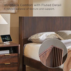 T4TREAM Fluted King Size Bed Frame - Image 5
