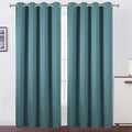 Blackout Curtains 66 x 84 inch/Sea Teal Curtains Set of 2 Panels/Thermal by Lemomo