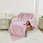 Aganear Fluffy Throw Blanket for Couch Sofa 50"x60" Coral Pink | Lightweight - Image 3