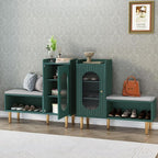 HLR Storage Bench Set of 2, L-Shaped Storage Cabinet by HomeDeservesaRelaxLiving