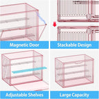 Clear Pink Acrylic Figure Display Case - Image 8
