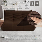 WHGBJA Bean Bag Chairs for Adults, BeanBag Reading Chair Memory Foam Couch - Image 3