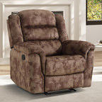 EBELLO Manual Recliner Chair, Soft Fabric Recliner Sofa - Image 7