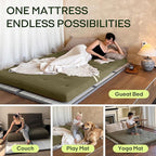 ZonLi Japanese Floor Futon Mattress Twin Size 75"x 39", 100% Cotton Cover 4'' - Image 5