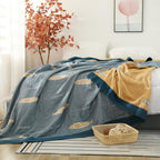 LUTBM Boho Throw Blanket for Bed 100% Cotton Ultra Soft Rustic Quilt Summer - Image 5
