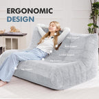 Bean Bag Loveseat Chair Big Sofa Beanbag Chair - Image 5