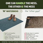 WaterHog Squares Front Door Mat Indoor Outdoor Entrance, All-Weather Mats | - Image 5