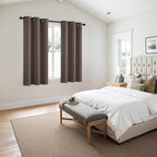MIULEE Blackout Curtains for Bedroom 2 Panels 40 x 72 Inch Long Tan Brown | - Image 6