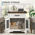RALGEND White Farmhouse End Table Set of 2, Large End Table - Image 6