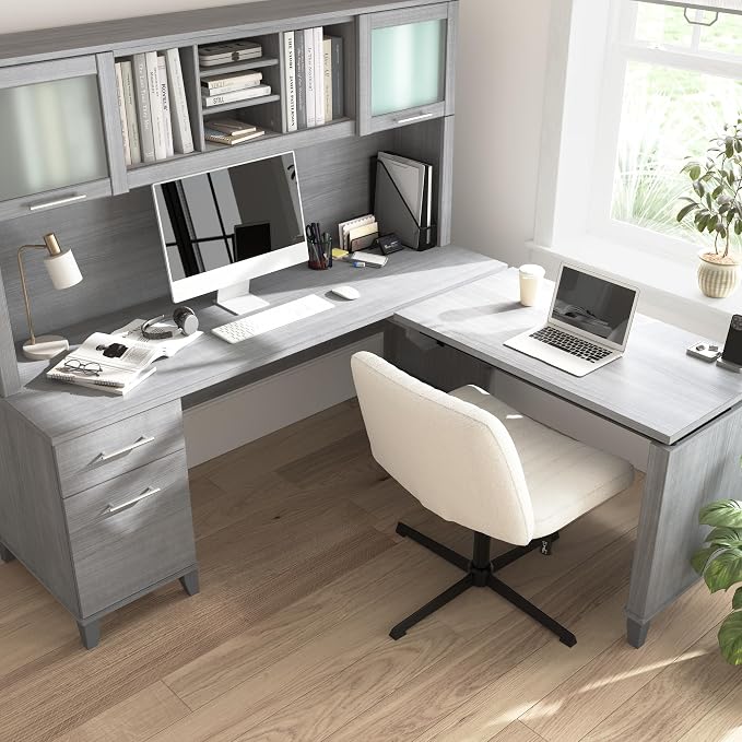 Bush Home 72-Inch L-Shaped Sit to Stand Desk - Image 7