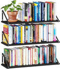 BAMEOS 24X8 Floating Shelves Rustic Wood Wall Shelf Set of 3, Bookshelf by BAMEOS
