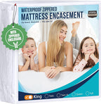 Utopia Bedding King Size Mattress Protector Zippered, 100% Waterproof Bed Bug by UTOPIABEDDING