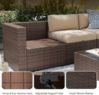 Aoxun Patio Furniture Sets, 14-Piece Outdoor Patio Furniture - Image 6