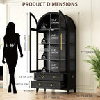Vlsrka 71" Arched Display Cabinet - Image 2