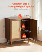 VEVOR Rattan Cabinet, Rattan Storage Cabinet - Image 3