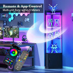 5-Tier Corner Shelf with RGB LED Light, Remote & APP Control, Adjustable - Image 3