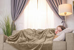 Utopia Bedding Ultra Soft Fleece Bed Blanket King Size Camel | Microfiber Plush - Image 9