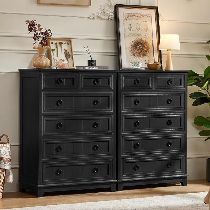 Joaxswe Farmhouse 6 Drawer Dresser - Image 5